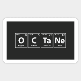 Octane (O-C-Ta-Ne) Periodic Elements Spelling Sticker